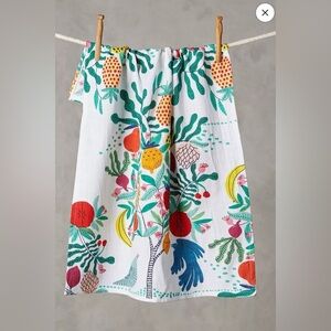 NEW Anthropologie Fruit Tree Dish Towel ~ 🍍